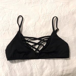 L*space Jamie BLACK bikini top XS.